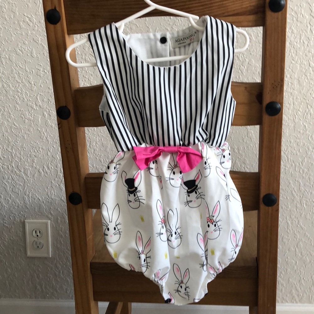 Adorable rabbit / bunny romper 2T